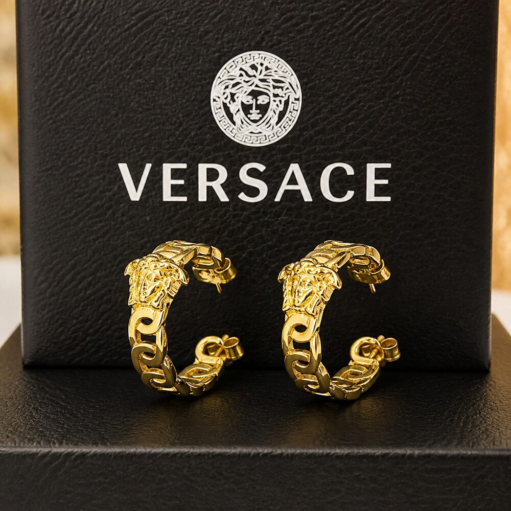 Versace Bold Statement Earrings Style 10 | New with Box - Picture 2 of 9